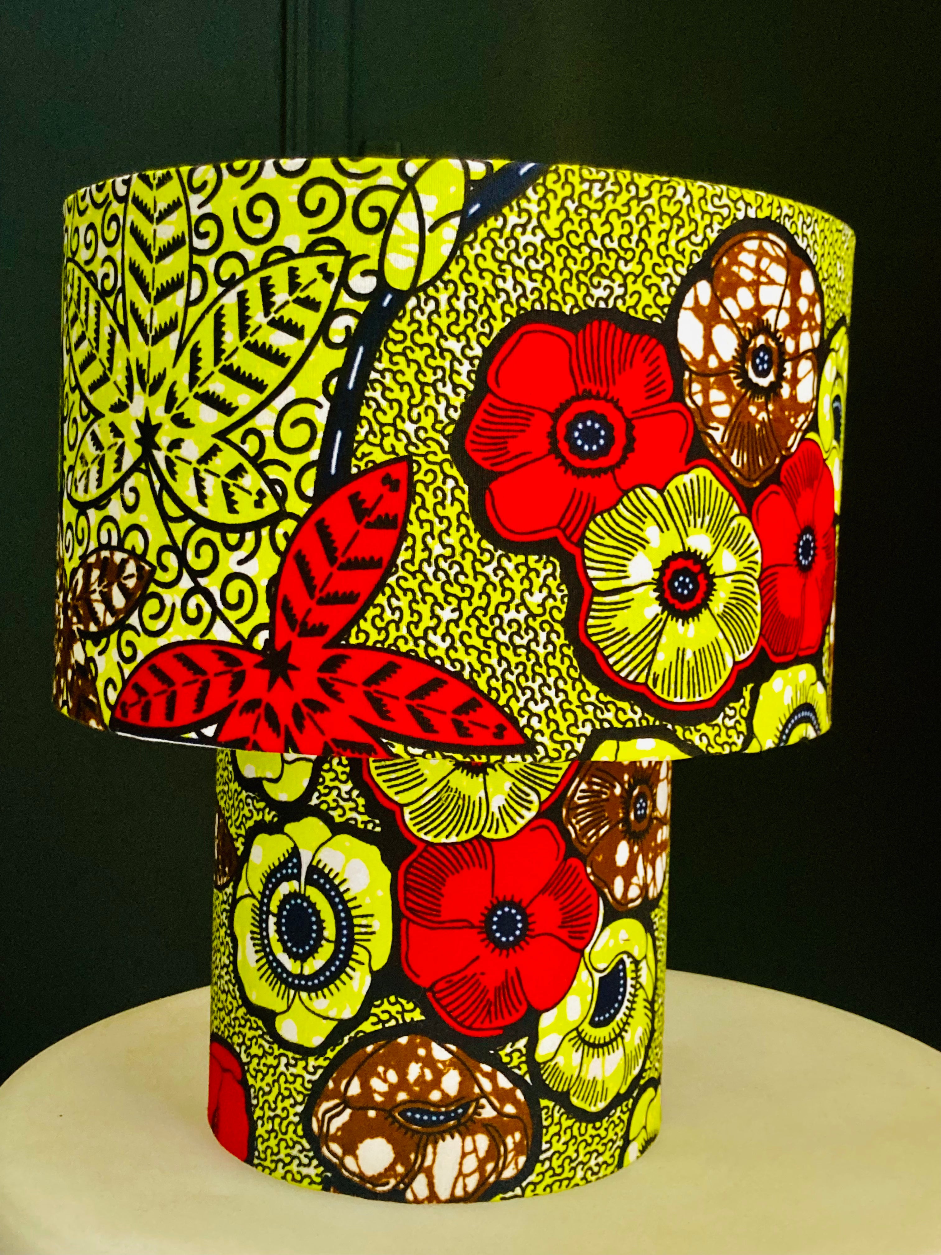Lampe tissu wax